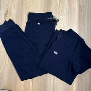 Figs Navy Blue Scrub set